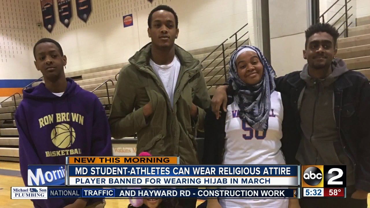 Maryland student athletes allowed to wear religious attire