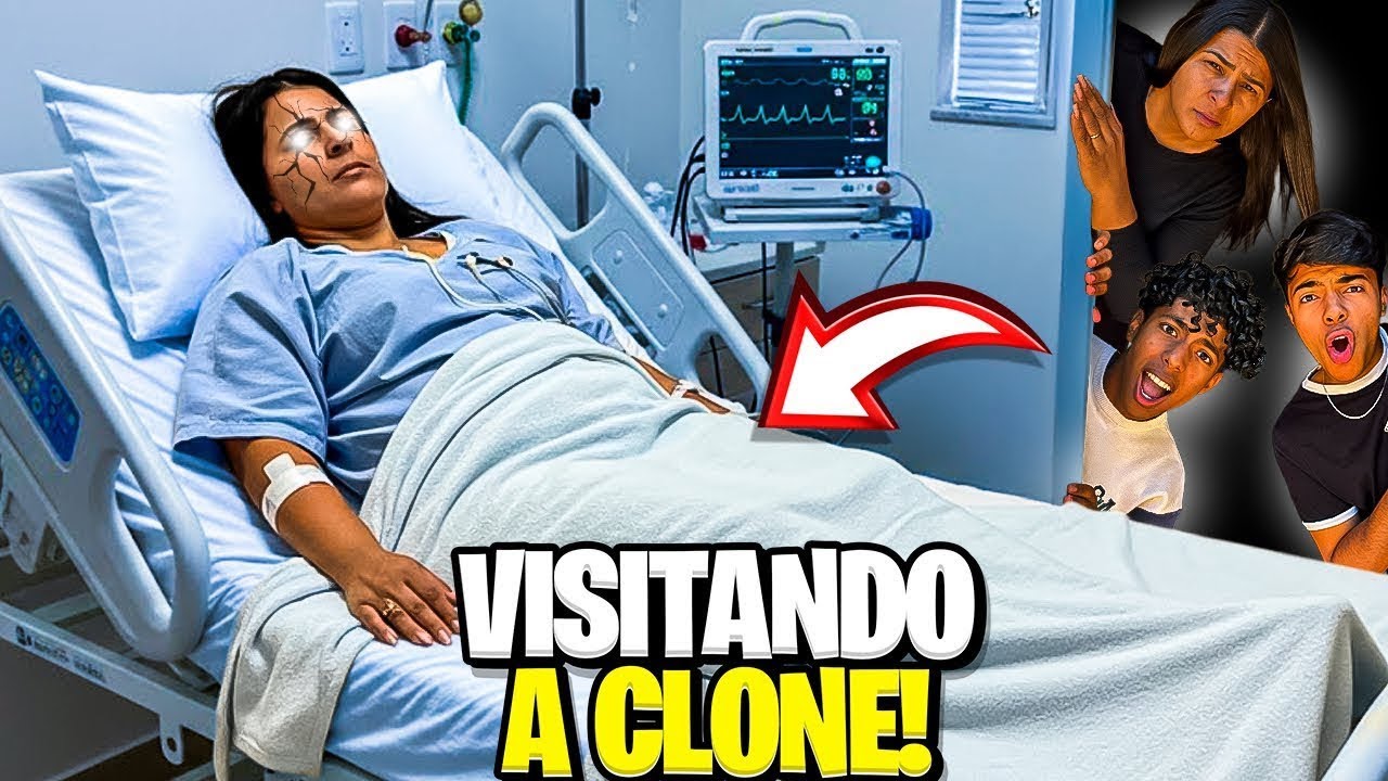 A CLONE ESTÁ NO HOSPITAL! ESTEVÃO E GABRIEL FORAM VISITÁ-LA!