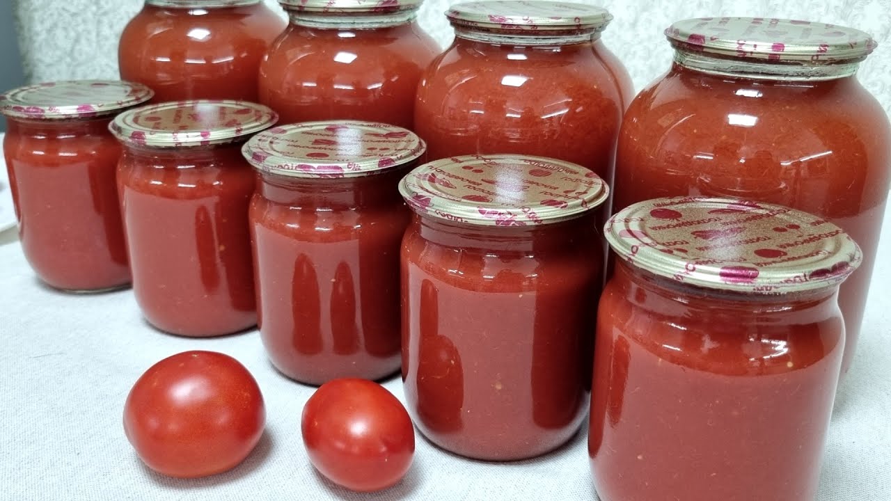 Натуральная томатная паста и сок/ Natural tomato paste and tomato juice