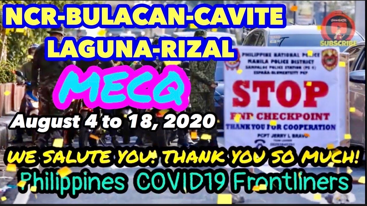 🔴MECQ - NCR & CALABARZON (MECQ Guidelines)