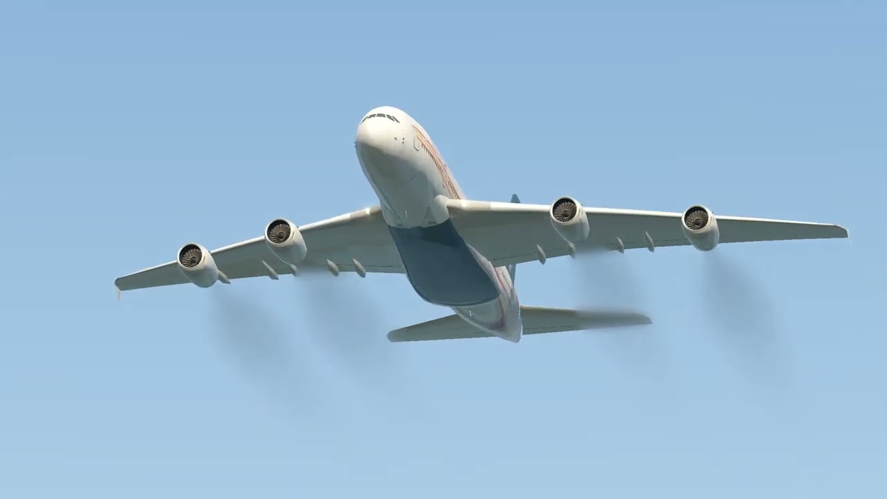 FLIGHT BIRDS AIRBUS A380-800 LANDING