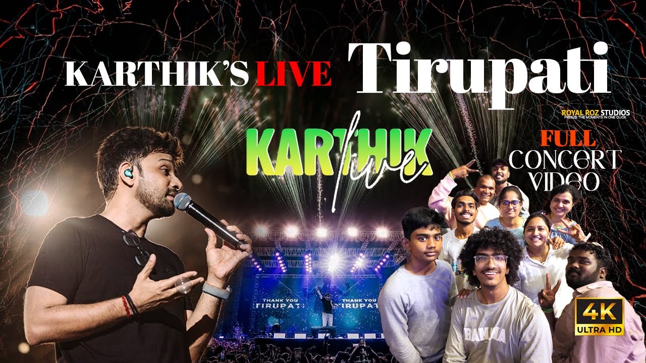 Karthik live concert Tirupati on 26th October, SV UNIVERSITY STUDIUM