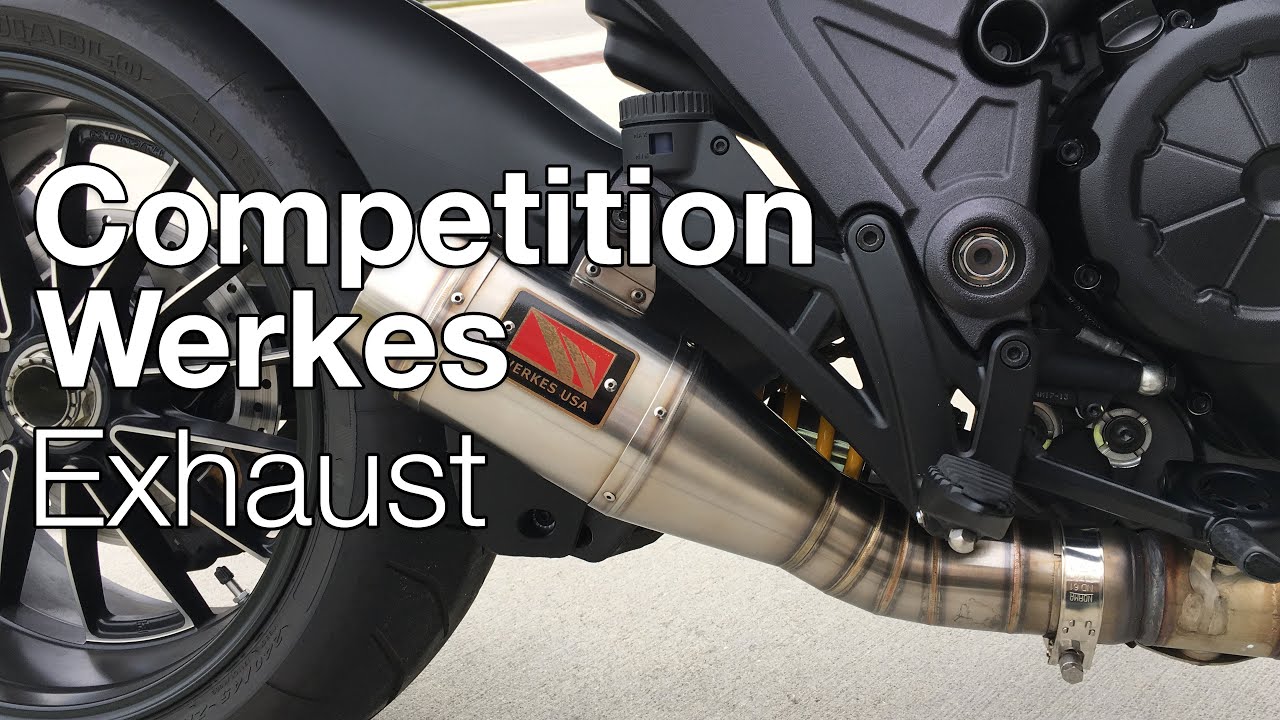 Ducati Diavel Competition Werkes Slip-on Exhaust (4K)