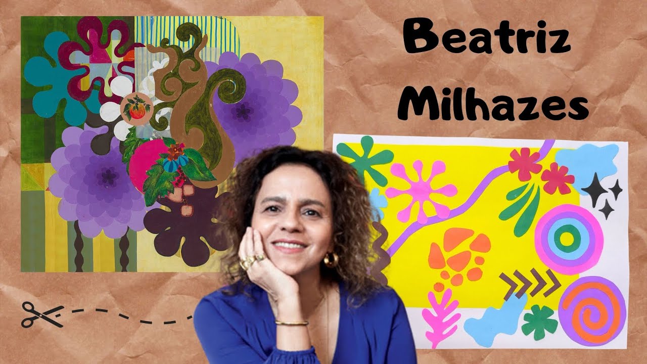 Atividade de recorte e colagem - inspirada na artista brasileira Beatriz Milhazes