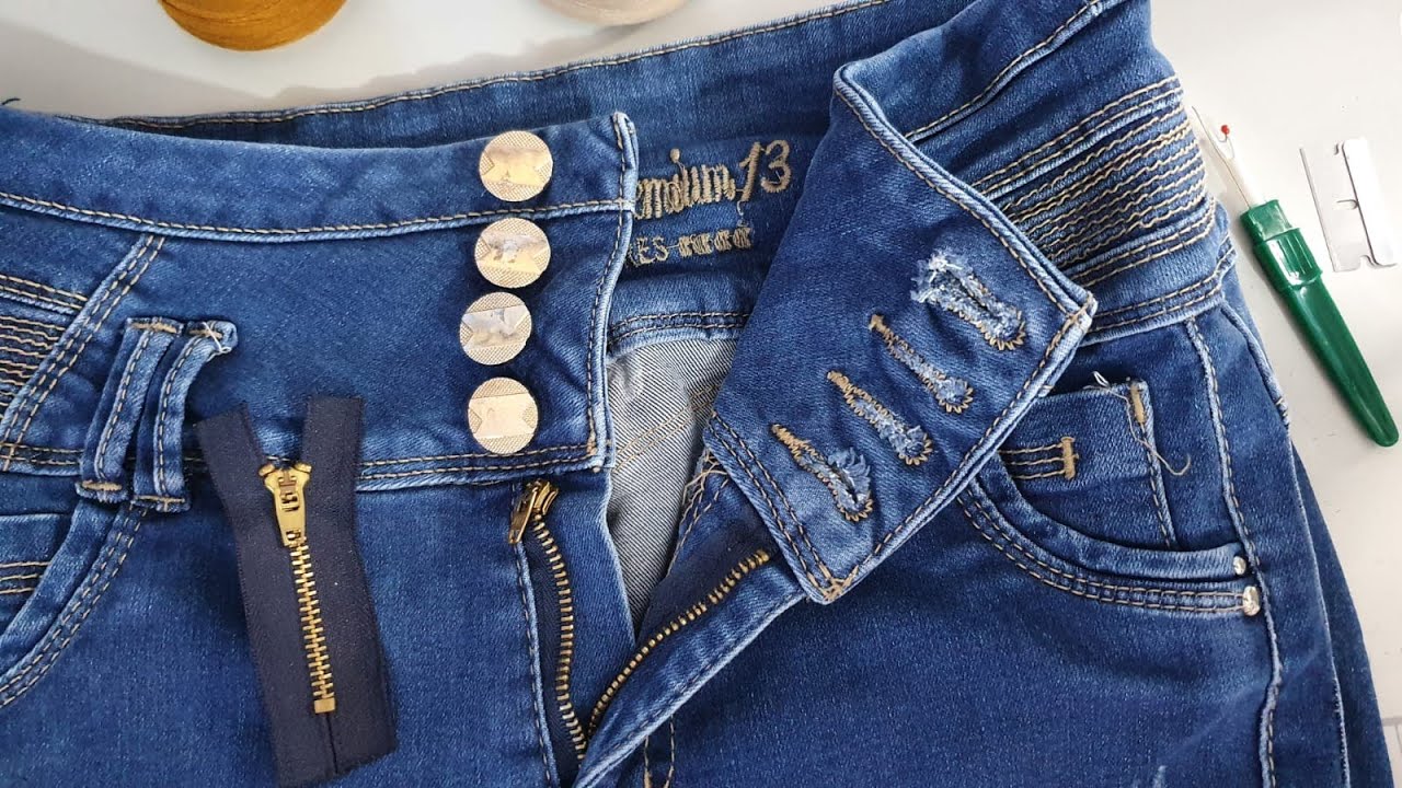 Como cambiar cierre de Jeans | Paso a paso