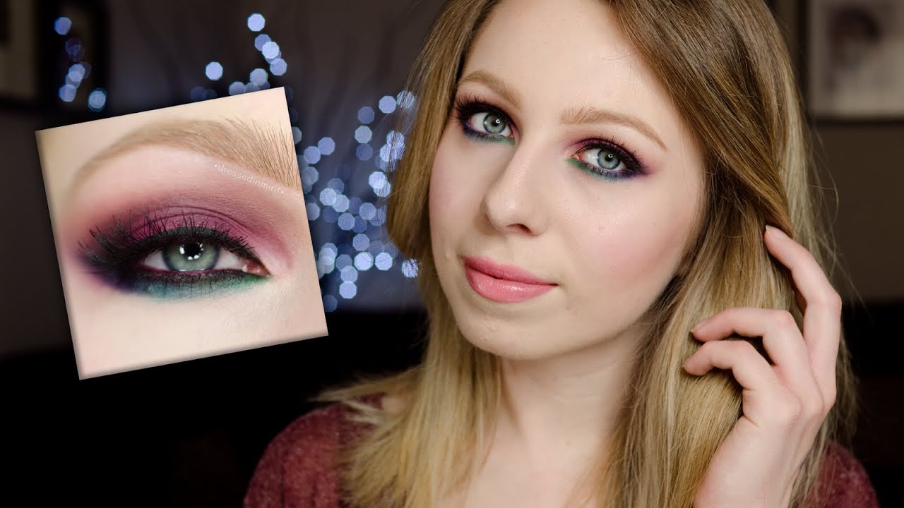 wieczorowy makijaż jesienny w kolorze ** Sleek Ultra Mattes V2 DARKS ** makeup tutorial