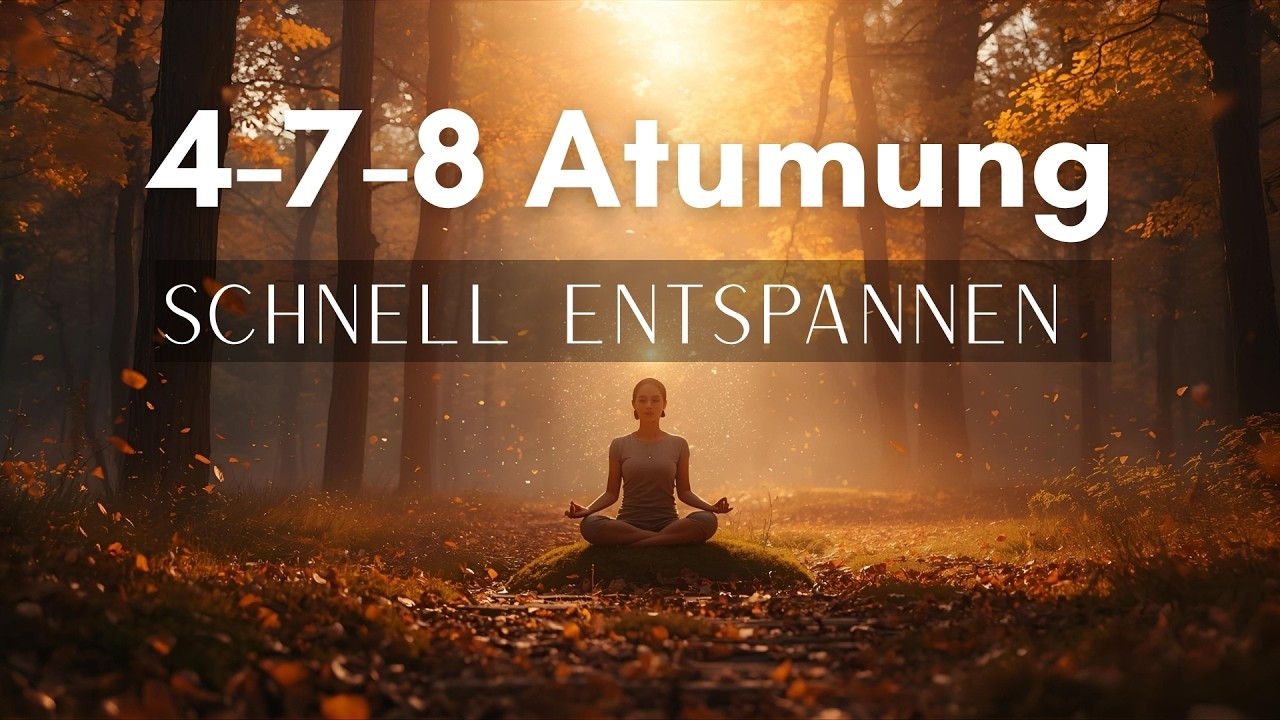 10 Minuten 4-7-8 Atmung Meditation mit Naturgeräuschen | Schnell entspannen & Stress loslassen