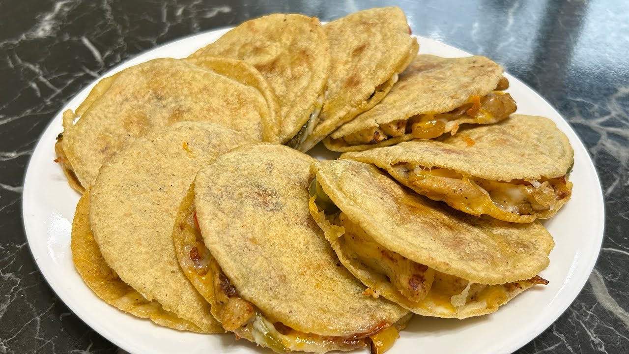 🇲🇽GORDTAS DE FAJITAS DE POLLO, UNA RECETA DIFERENTE