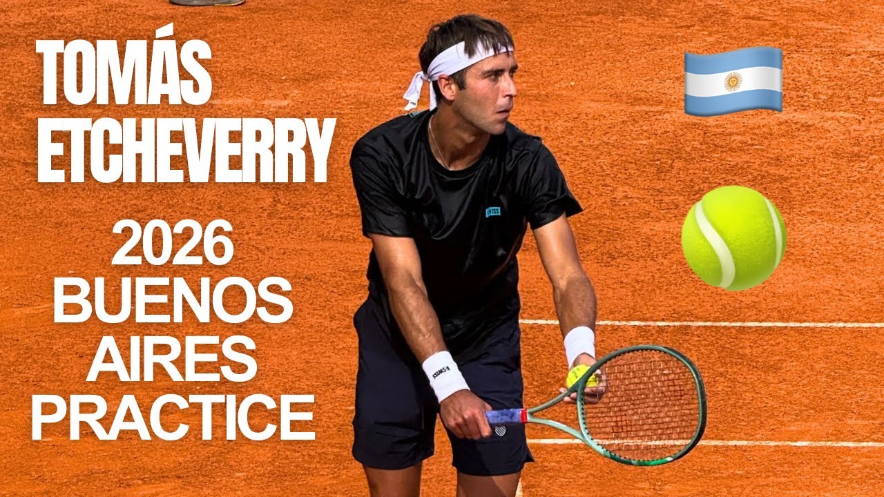 Tomás Martín Etcheverry 🇦🇷 🎾 Monday Practice - 2026 Argentina Open in Buenos Aires - Feb. 10