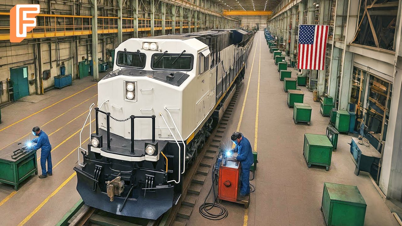 How Millions Of Trains Are Made From Steel &ndash; Massive Train Production Line