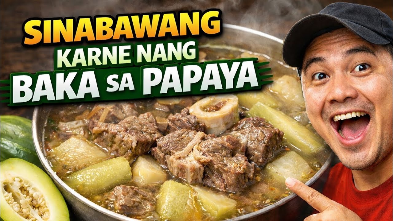 Sinabawang karne sa papaya | lutong bahay