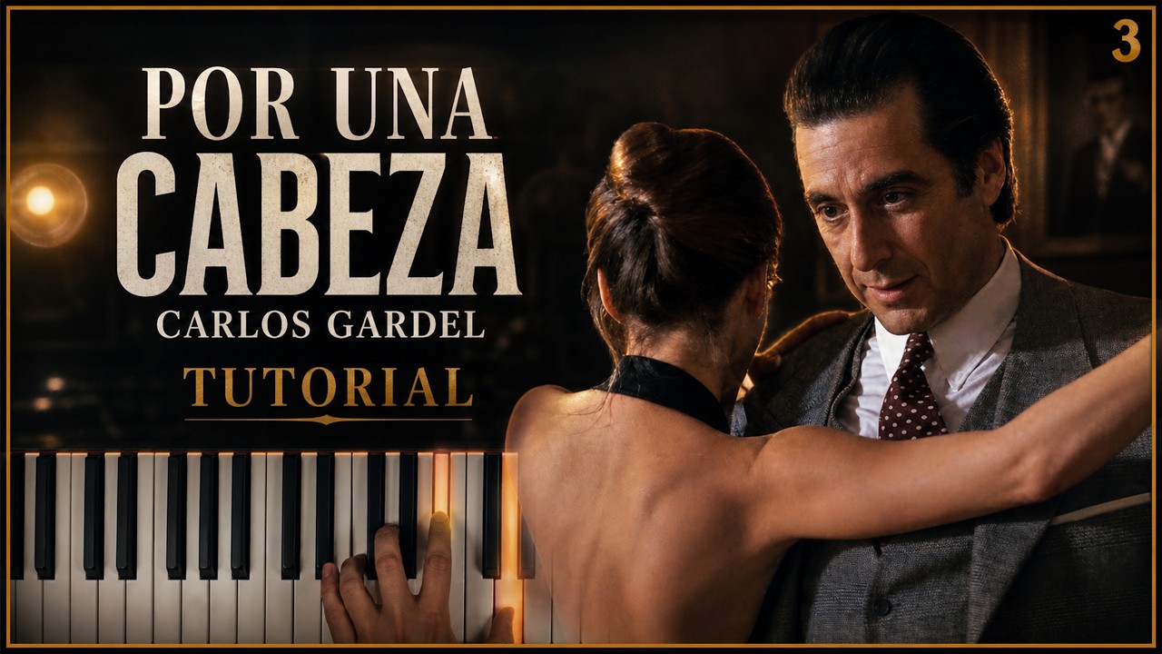 POR UNA CABEZA from 'Scent of a Woman' by Carlos Gardel | Piano Tutorial (Part 1) Slow and Detailed