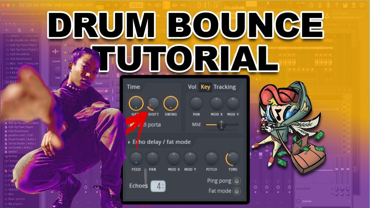 How to get that Wondagurl drum bounce