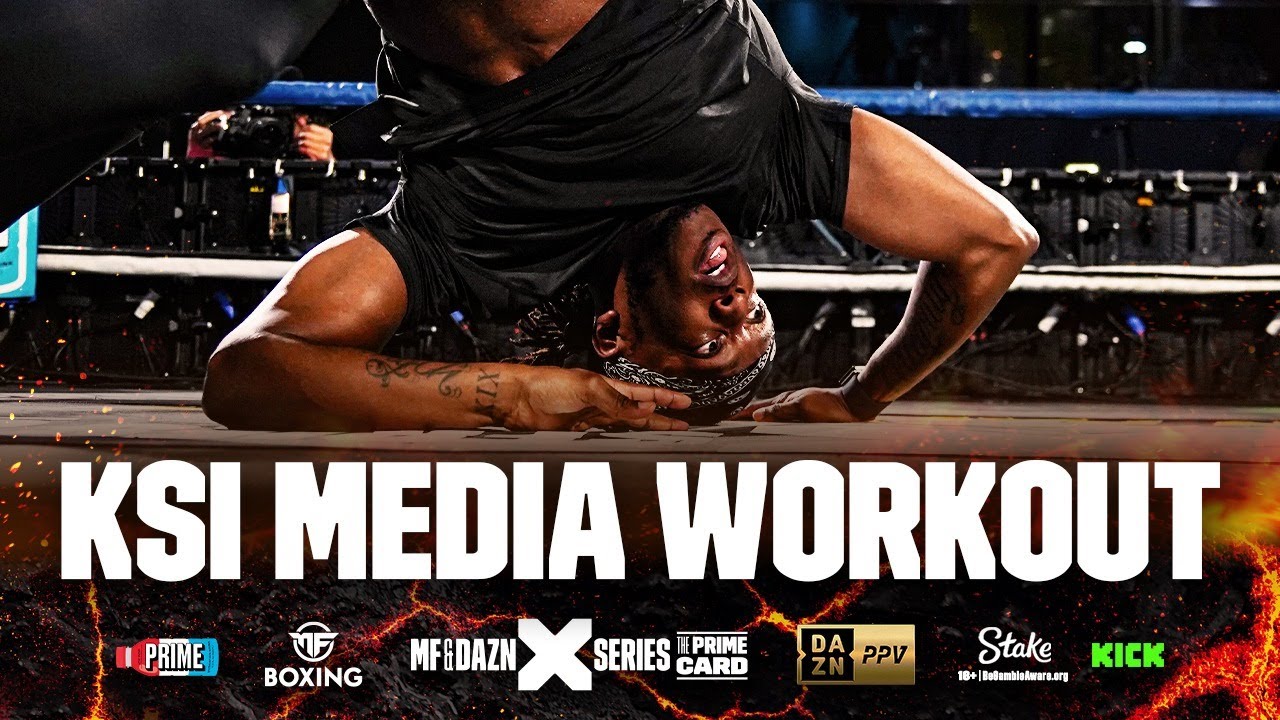 KSI shows his speed | Prime Card Media Workout