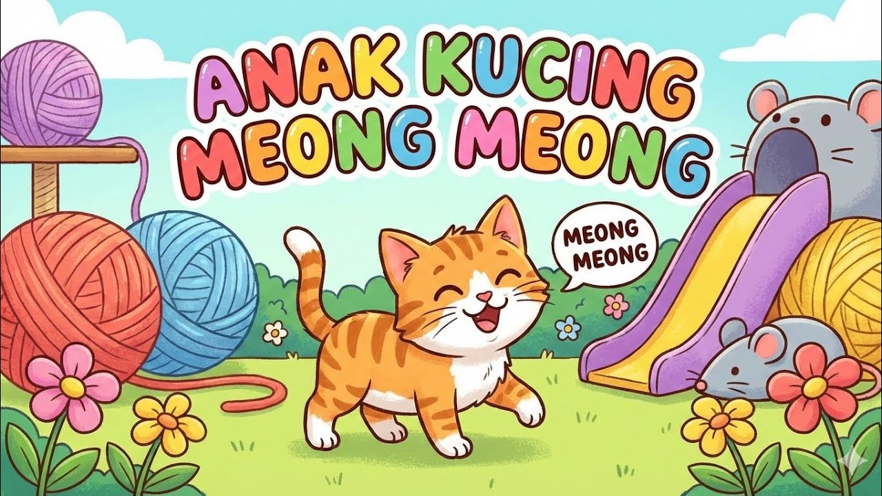 Anak kucing meong meong - lagu anak Indonesia 