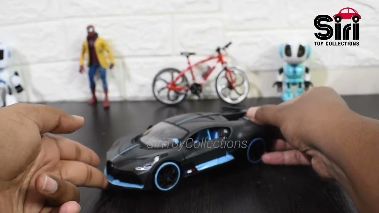 Unboxing the Bugatti Divo 1:24 Scale Diecast Model Car Maisto  Black & Blue | SiriToyCollections