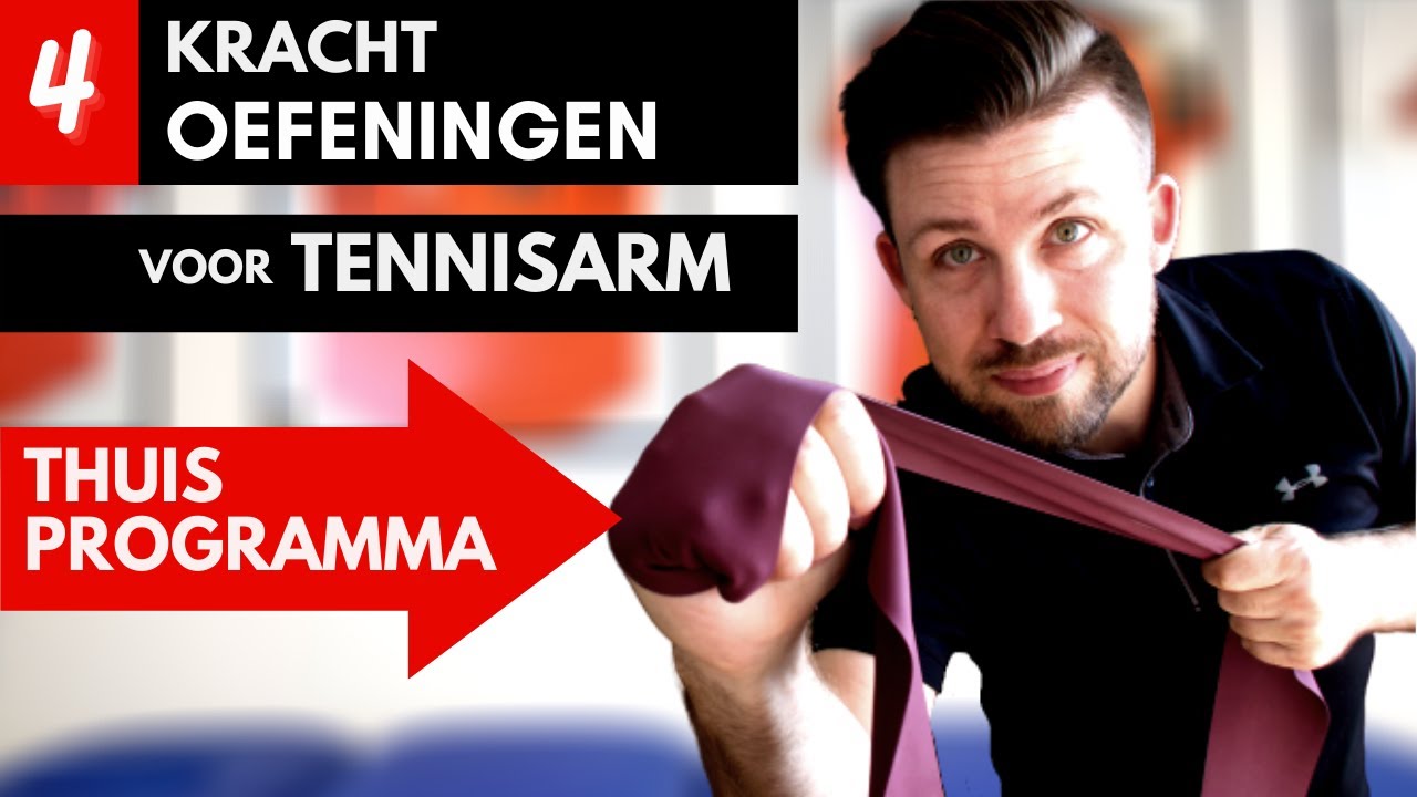 Tennisarm | 4 KRACHT OEFENINGEN voor thuis