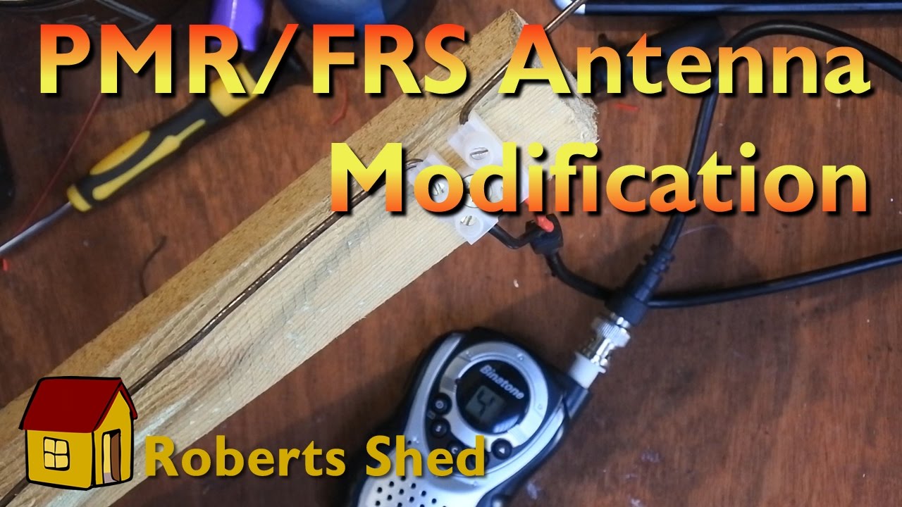 Modifiing a PMR or FRS radio antenna for better receive performance