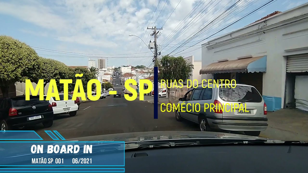 MATÃO SP RUAS DO CENTRO DE MATÃO