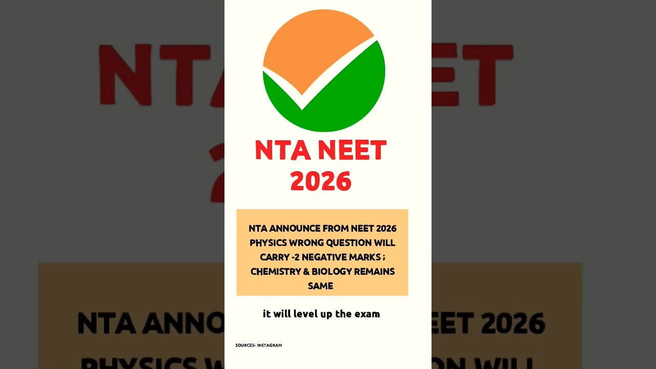 NTA NEET 2026 #ntaneet #neet2026 #neetcounselling #neet #nta #neetexamchange #ntaneetsyllabus #bams