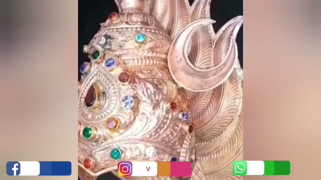 Gold Plated Amman Kireedam | தங்க முலாம் பூசிய அம்மன் கிரீடம்