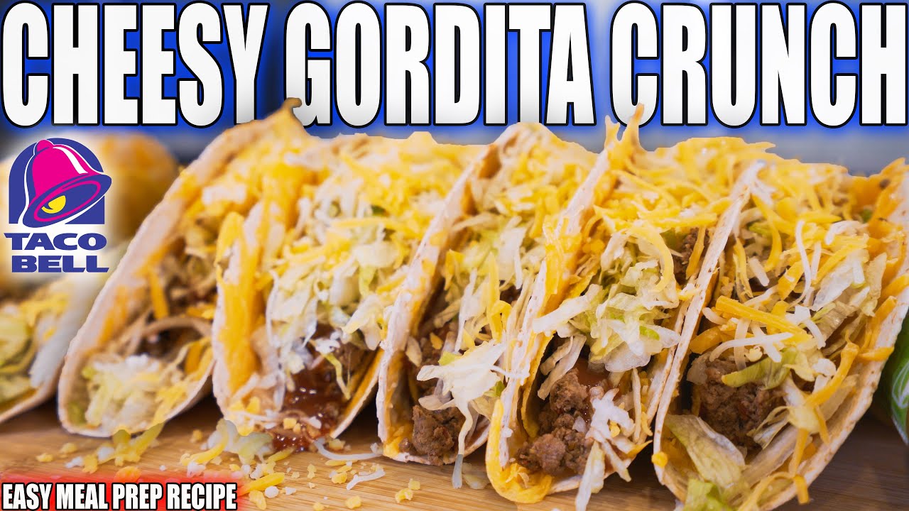 ANABOLIC CHEESY GORDITA CRUNCH | Meal Prep For The Week | High Protein Anabolic Taco Bell Recipe