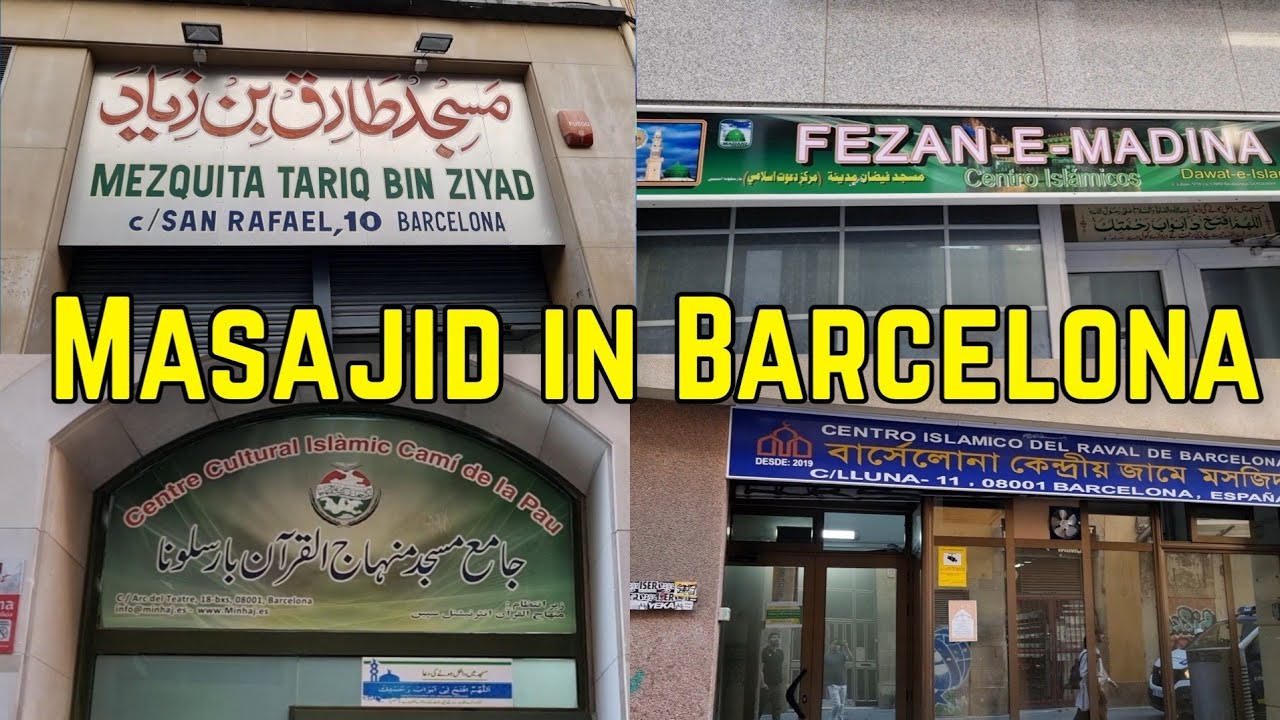Visit all Masjid in Barcelona centre - Spain 🇪🇸