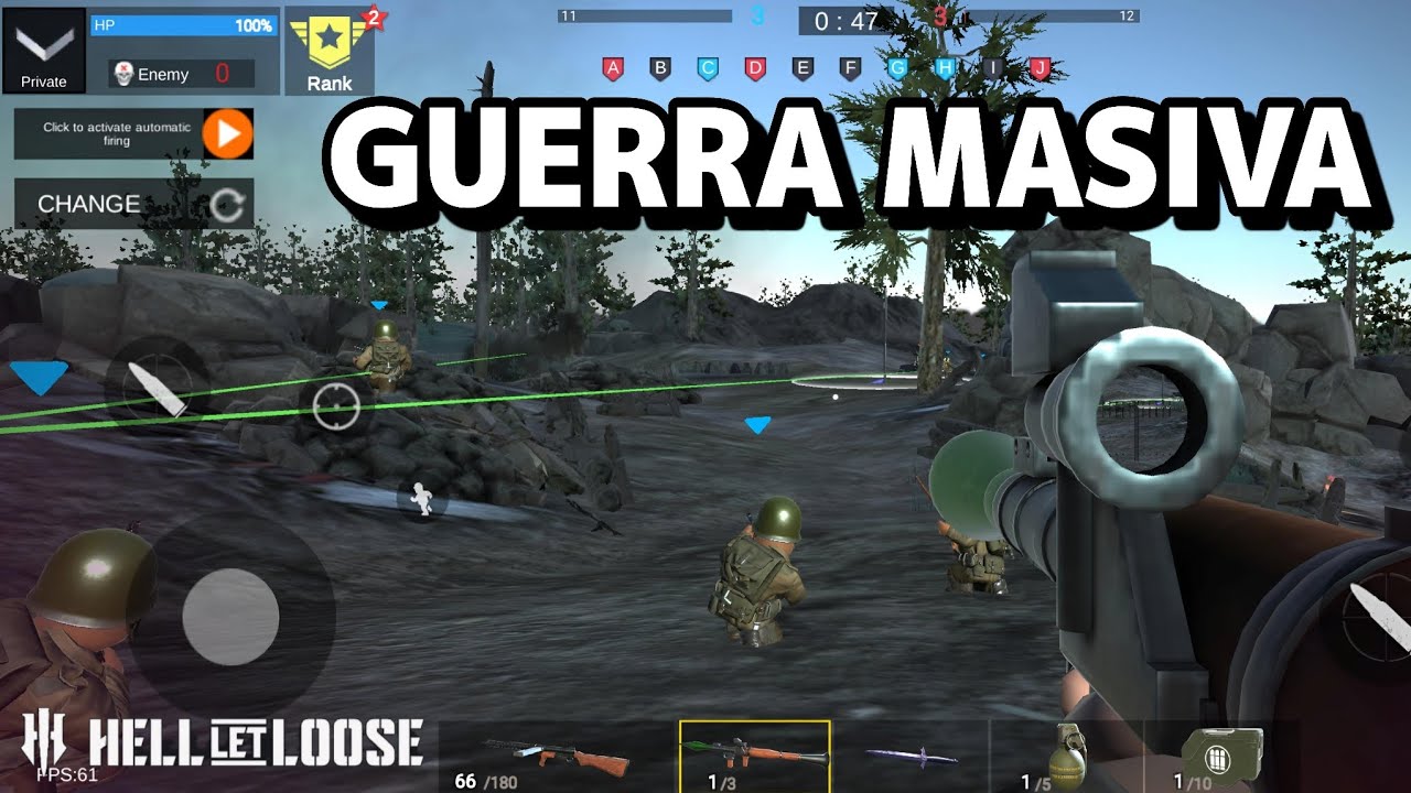 HELL LET LOOSE PARA ANDROID / WORLD WAR 2 HEROES SHOOT GAME