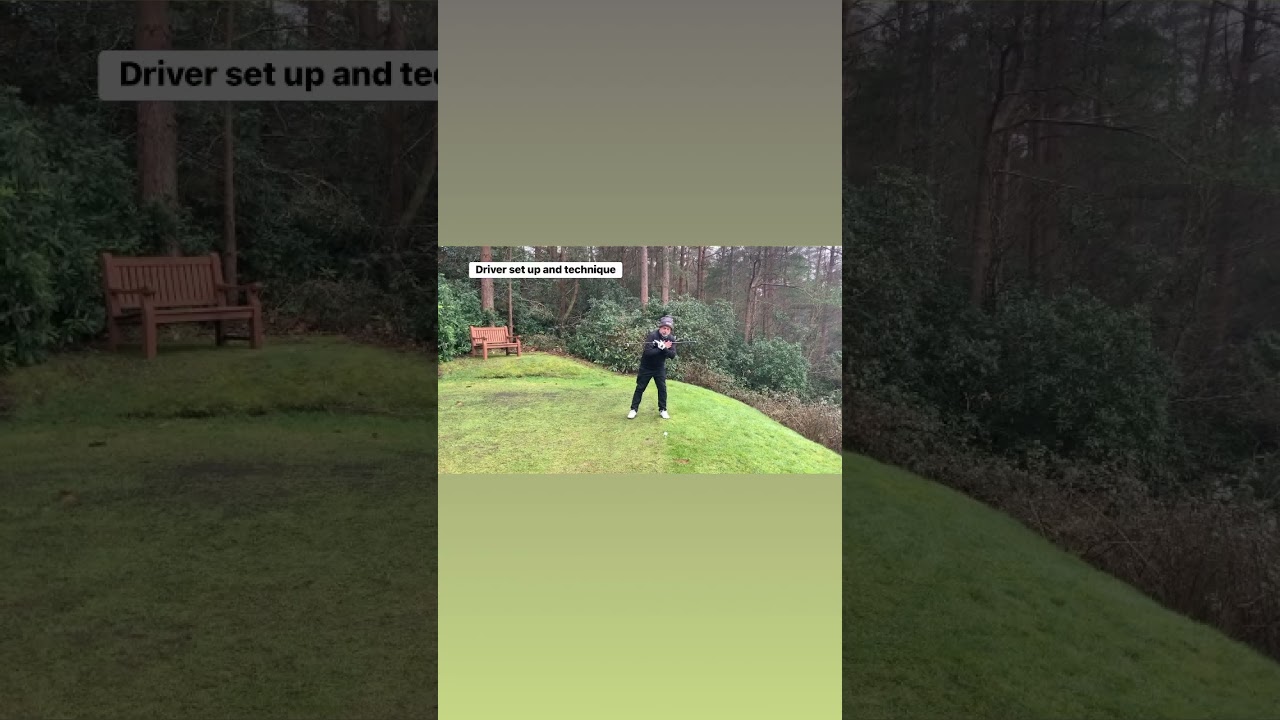 Tee Shot Set Up and Why. #golf ##driving #driver