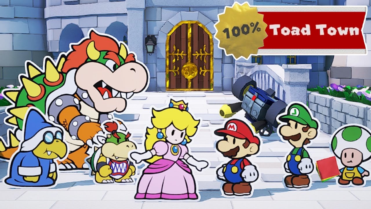 Paper Mario The Origami King - 100% Walkthrough - Toad Town