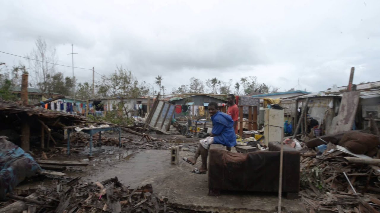 Devastation in Mele Village