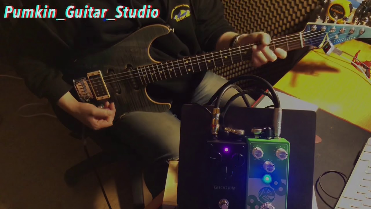 A3 Stompbox Groovim drive pedal sound sample play by pumkin_guitar (그루빔/펌킨기타)