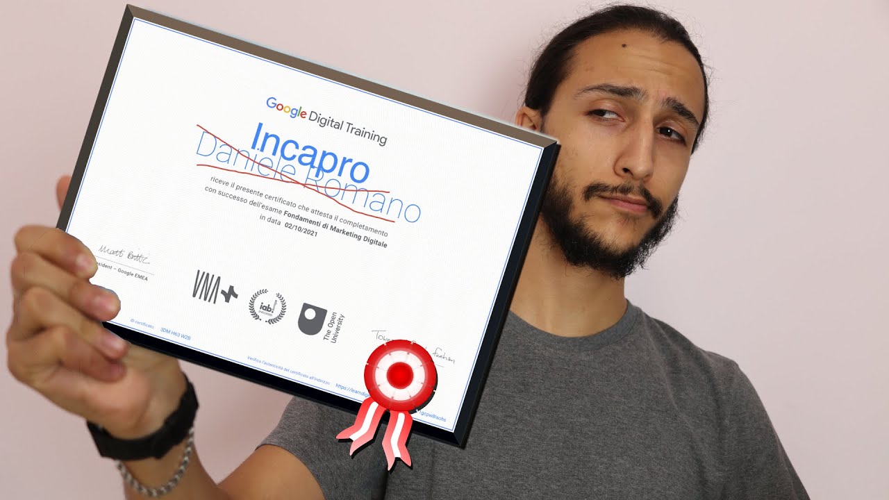 Ho preso un CERTIFICATO GOOGLE! (Gratis)
