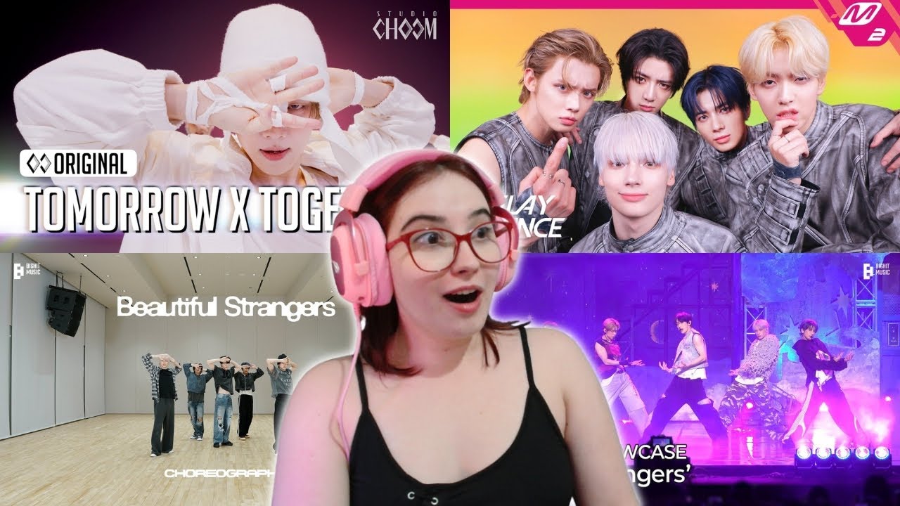 TXT | 'Beautiful Strangers' Dance Practice + Comeback Showcase + Studio Choom + Relay | Reaction