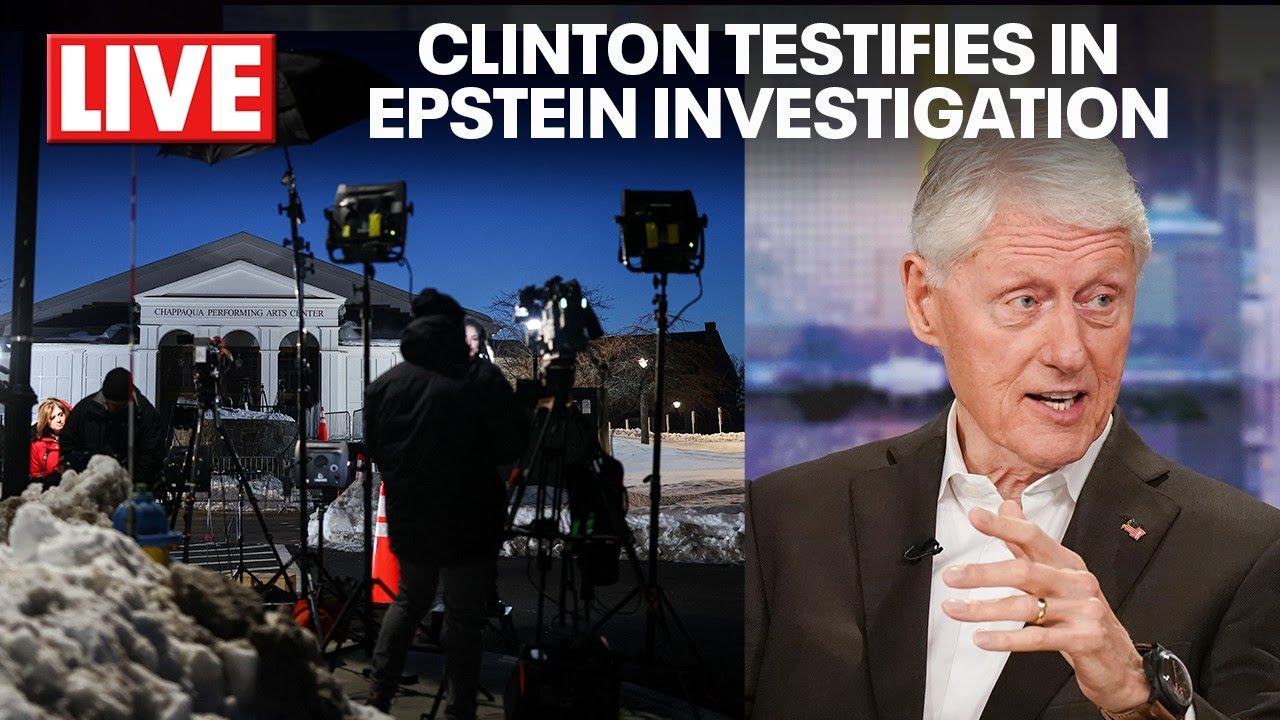 LIVE STAKEOUT CAMERA: Bill Clinton to testify in Chappaqua, NY