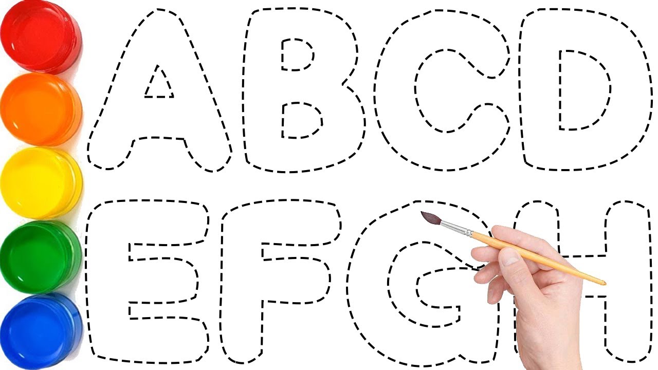Phonics Song 2 with Two Words in 2D - A For Apple - ABC Alphabet Songs & Sounds // Ks Art