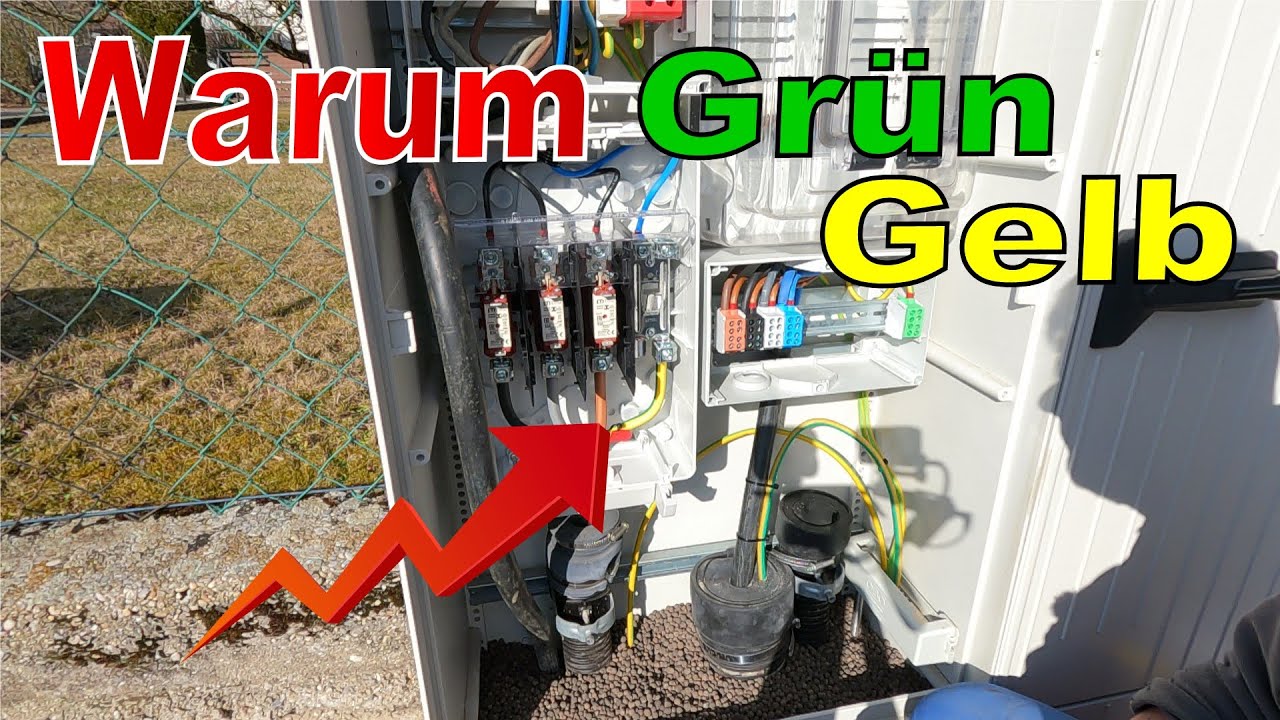Warum Grün Gelb und nicht Blau am Hausanschlusskasten🤔 Hausübergabekasten 😲 Freunde des Stroms💡
