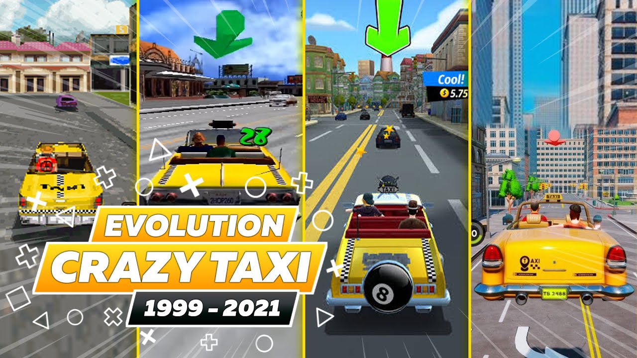 Evolution of Crazy Taxi Games Graphics and Gameplay From 1999 to 2021