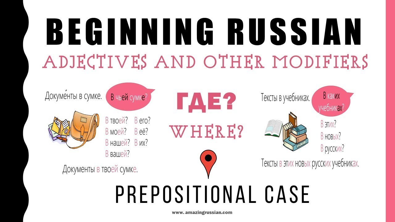 Basic Russian 1️⃣: Prepositional Case of Adjectives and Other Modifiers