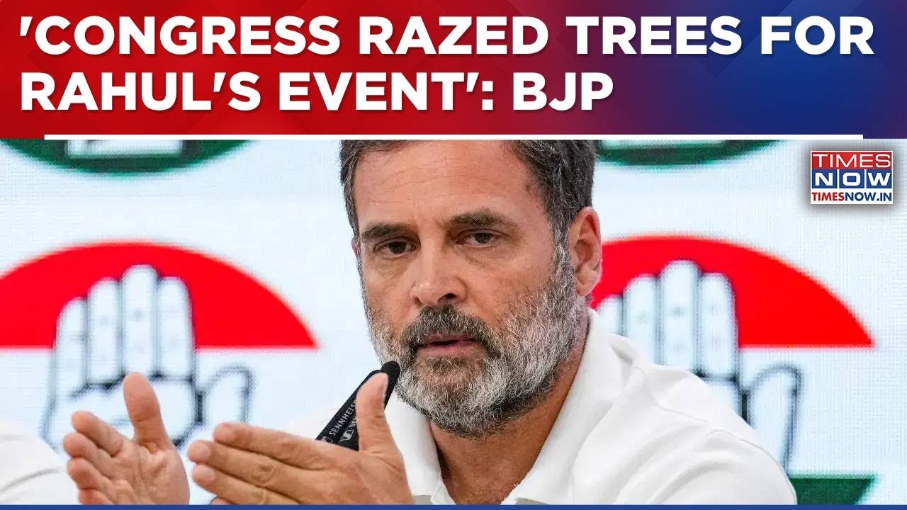 BJP Files Police Complaint After Freedom Park Trees Cut, Wall Demolished For Rahul's Bengaluru Event