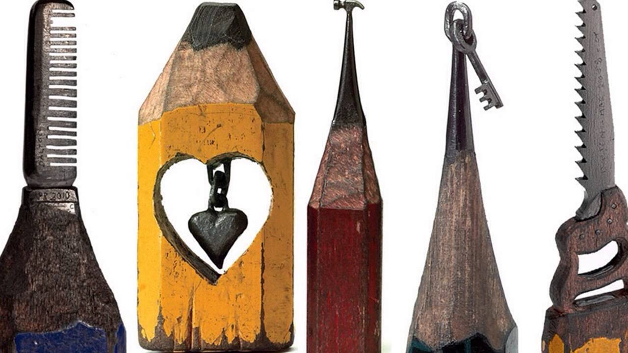 Dalton Ghetti - sculpture carved into pencil lead
