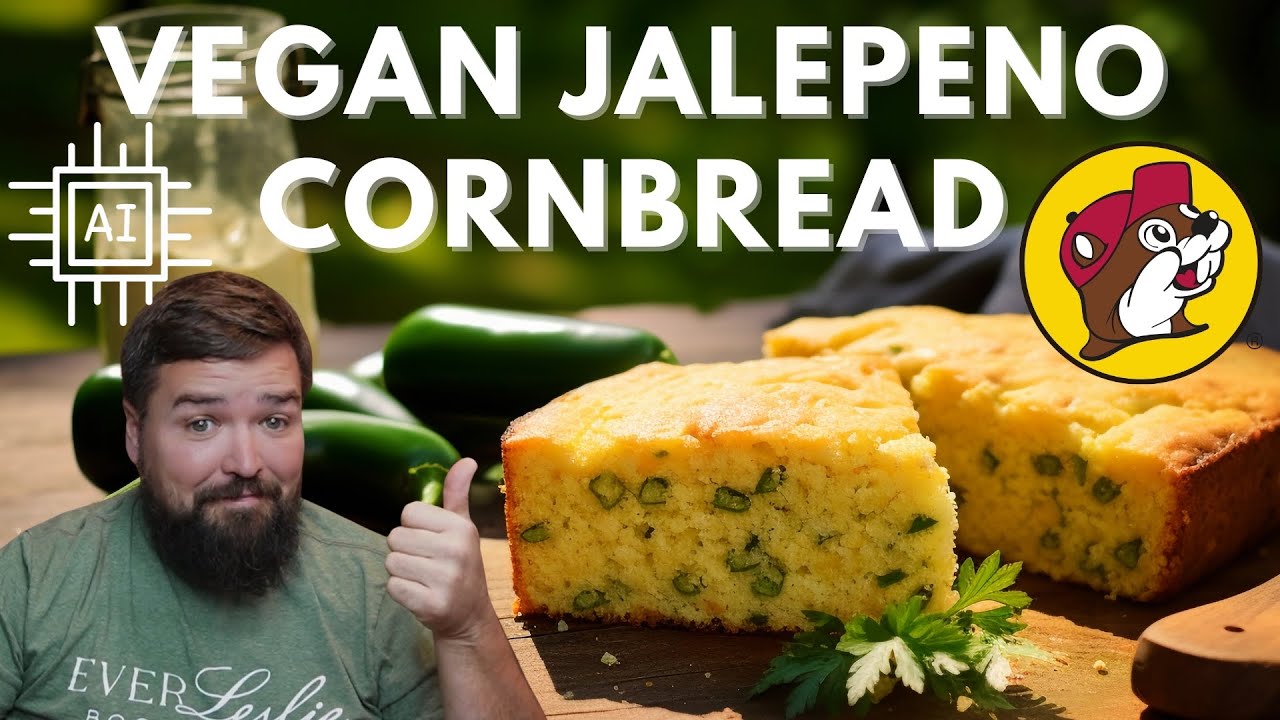 Easy Bucees inspired Vegan Jalapeno Cornbread Recipe - Must Try!