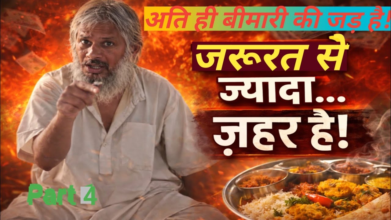 शरीर को जितना चाहिए उतना ही खाओ! बाकी ज़हर है!Part 4!#yogi #motivation #astrology 