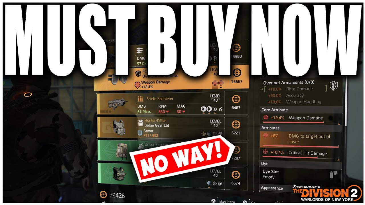 BUY THIS ITEM RIGHT NOW IN THE DIVISION 2 - MUST BUY OF THE WEEK 2/24/2021
