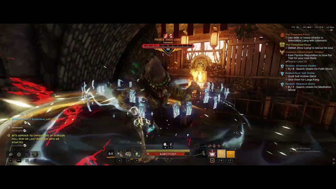 Prince Zhou Liang Boss Fight (New World)