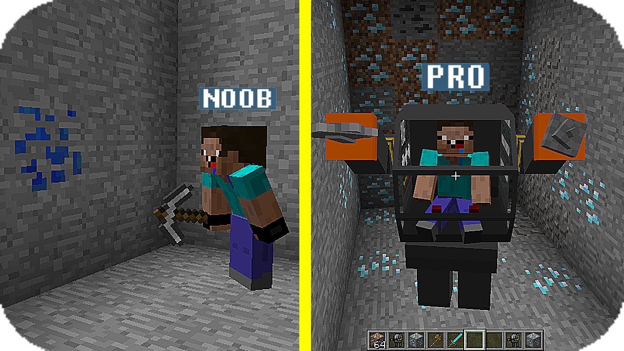 NOOB VS PRO COMO ENCONTRAR DIAMANTES QUIEN GANARA!? MINECRAFT TROLL