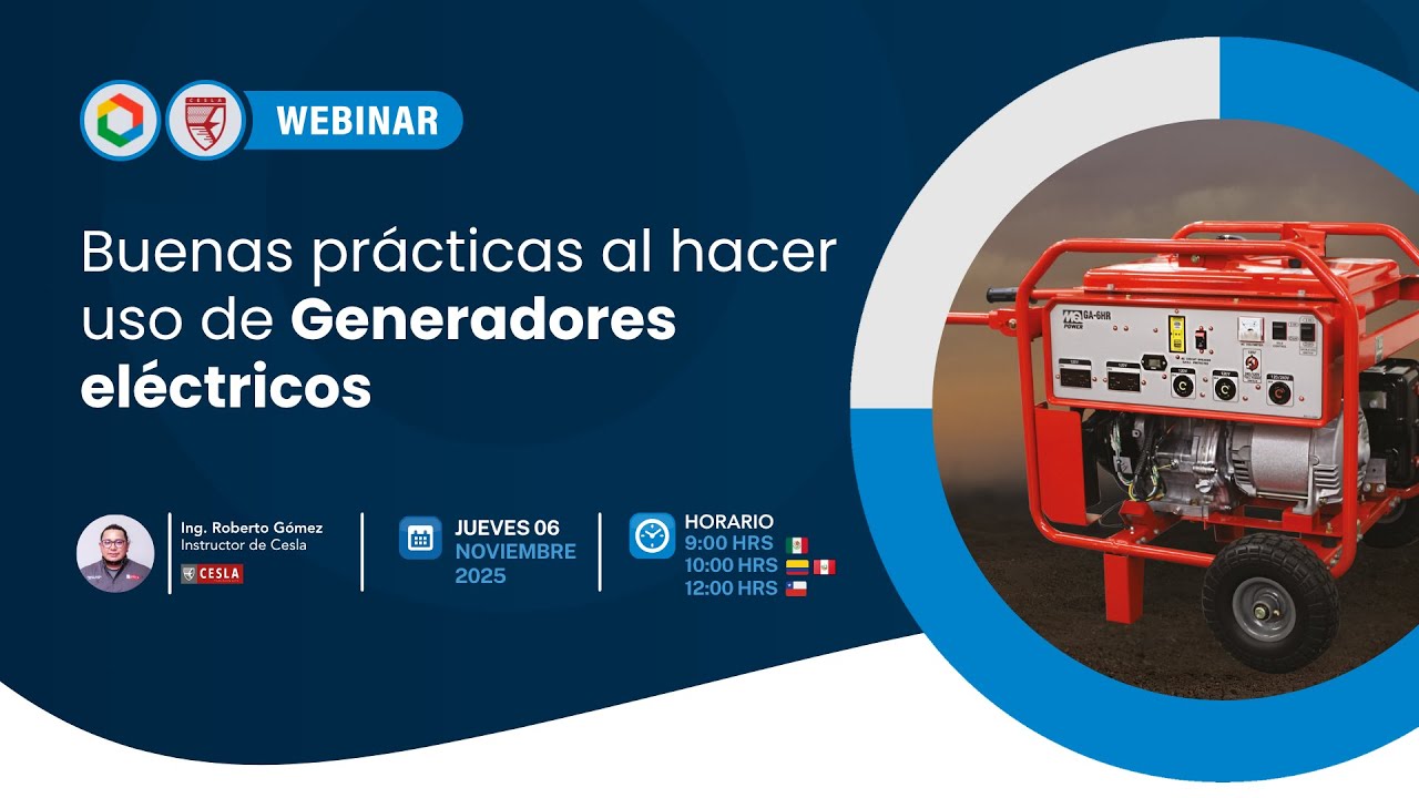 Buenas practicas al hacer uso de generadores eléctricos