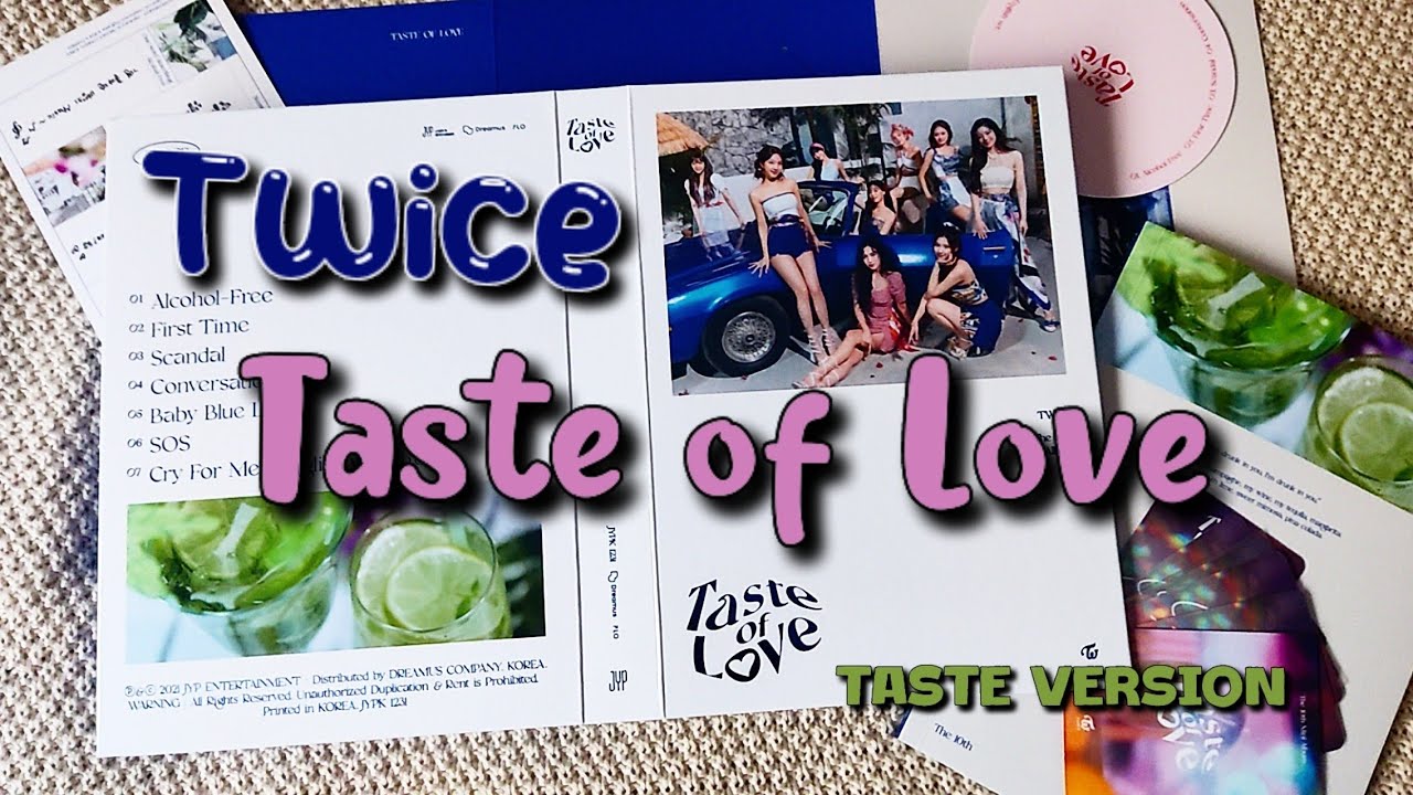 Твайс - Taste of Love (Taste ver) распаковка [Alcohol-Free] / Uboxing TWICE's 10th mini album