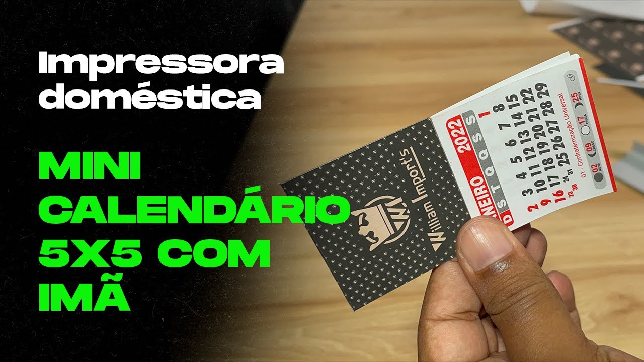 Mini calendários com imãs pra geladeira - Produzindo em casa