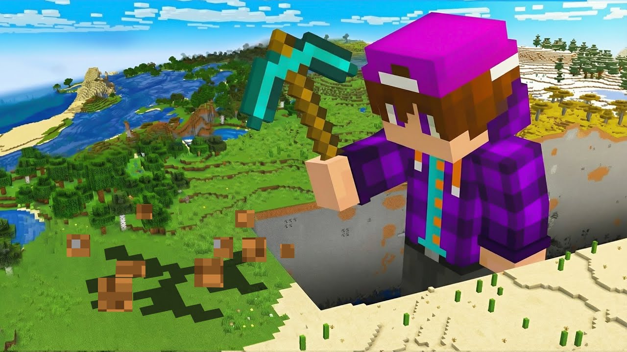 Minecraft, But I GROW Every Minute..